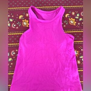 Lululemon Athletica Vibrant Pink Tank Top